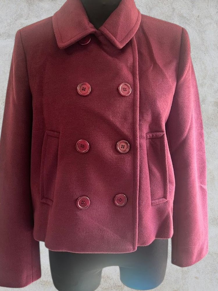 Red Double-Breasted Coat image 1